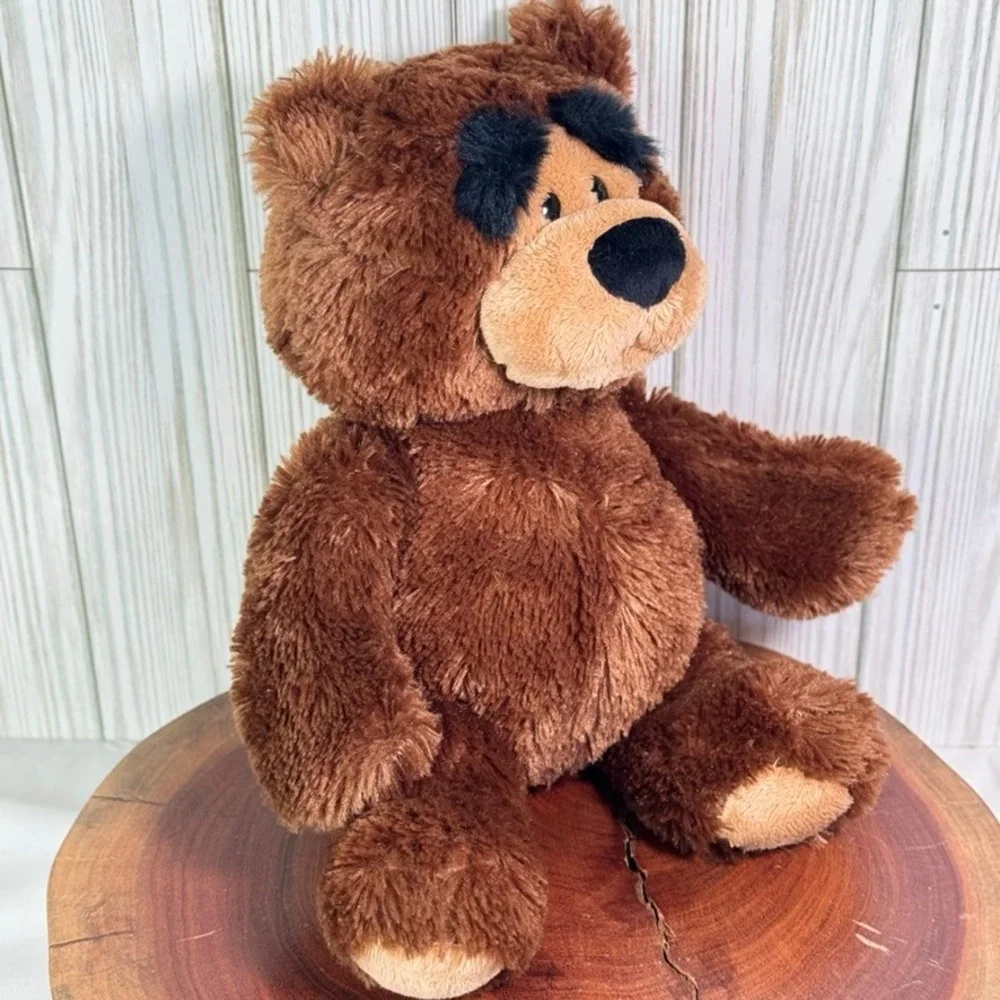 Gund Grizz Jr Brown Teddy Bear Plush Stuffed Animal Bushy Eyebrows 9